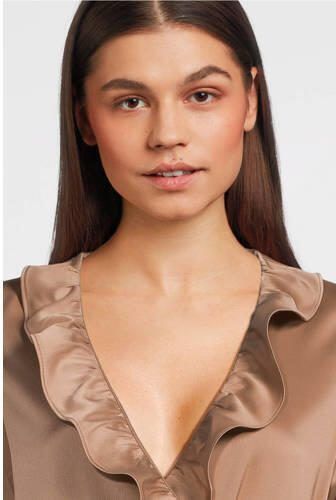 Sofie Schnoor jurk bruin Meisjes Polyester V-hals Effen 128 - Foto 2