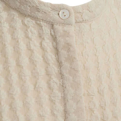 Sofie Schnoor jurk ecru Meisjes Polyester Opstaande kraag Effen 140 - Foto 3