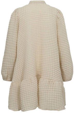 Sofie Schnoor jurk ecru Meisjes Polyester Opstaande kraag Effen 140 - Foto 2