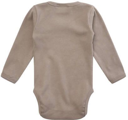 Sofie Schnoor Petit by romper taupe Bruin Stretchkatoen Ronde hals 56 - Foto 2
