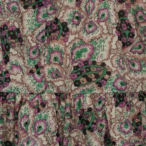 Sofie Schnoor rok met all over print beige groen paars Multi Meisjes Katoen 128 - Foto 3