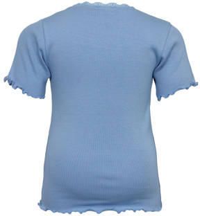 Sofie Schnoor T-shirt blauw Meisjes Katoen Ronde hals Effen 110
