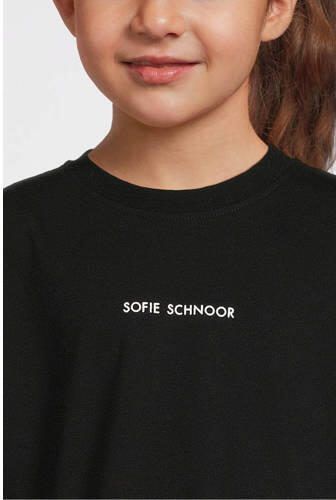 Sofie Schnoor T-shirt zwart Meisjes Katoen Ronde hals Effen 152 - Foto 2