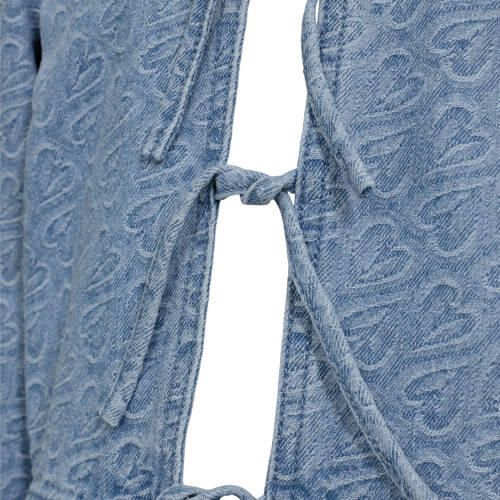 Sofie Schnoor top met hartjes blauw Meisjes Katoen Ronde hals Hartjes 152