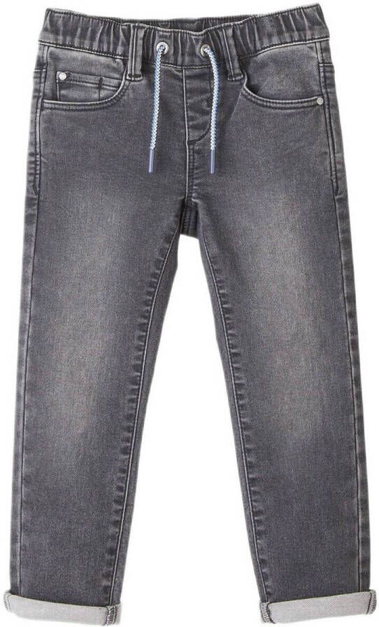 S.Oliver slim fit jog denim grijs Effen 122 | Jog denim van