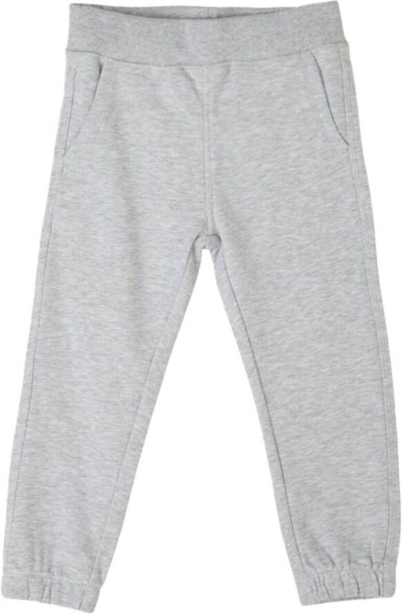 S.Oliver regular fit joggingbroek grijs Katoen Effen 104