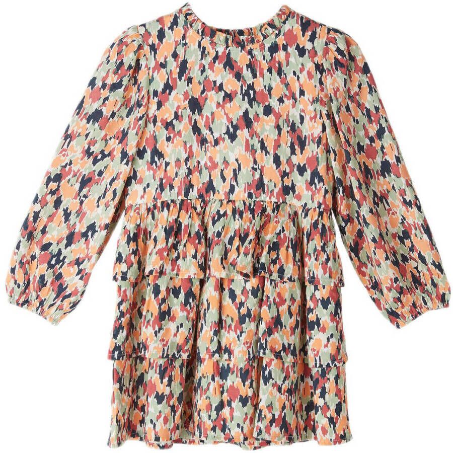 S.Oliver maxi jurk met all over print oranje