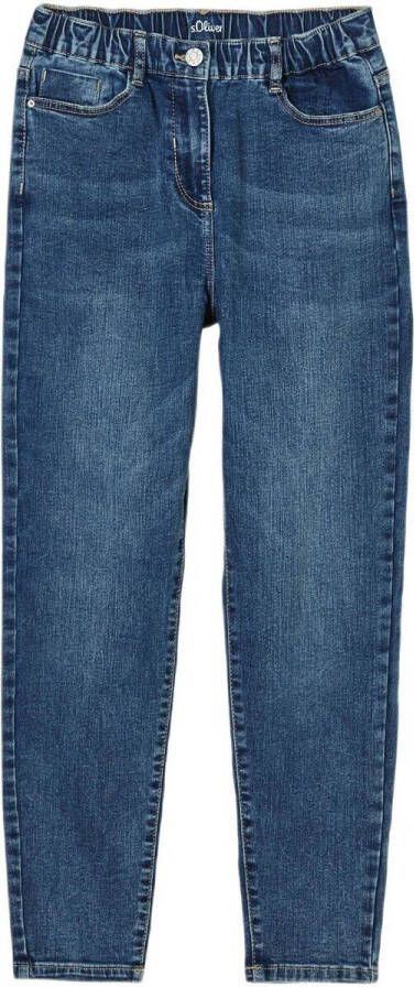 S.Oliver RED LABEL High rise relaxed fit jeans met contrastnaden - Foto 4
