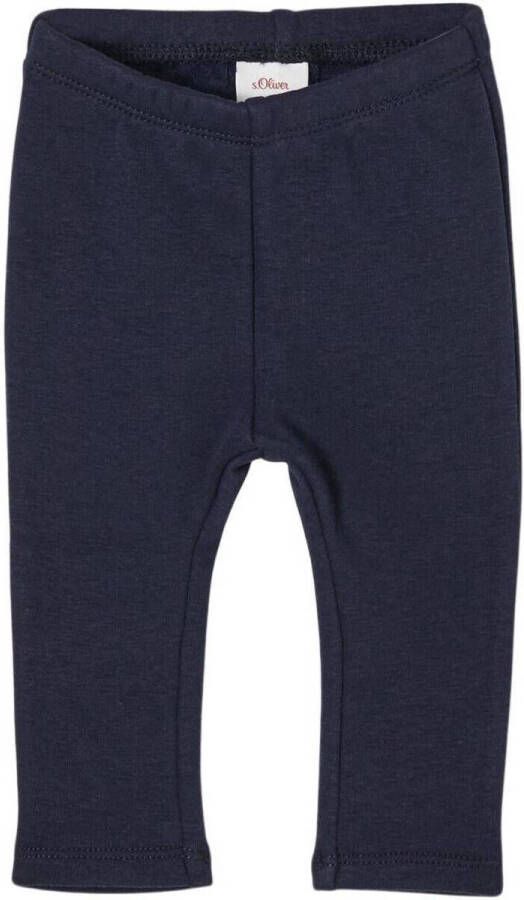 S.Oliver baby gemêleerde legging donkerblauw Meisjes Katoen Melée 68
