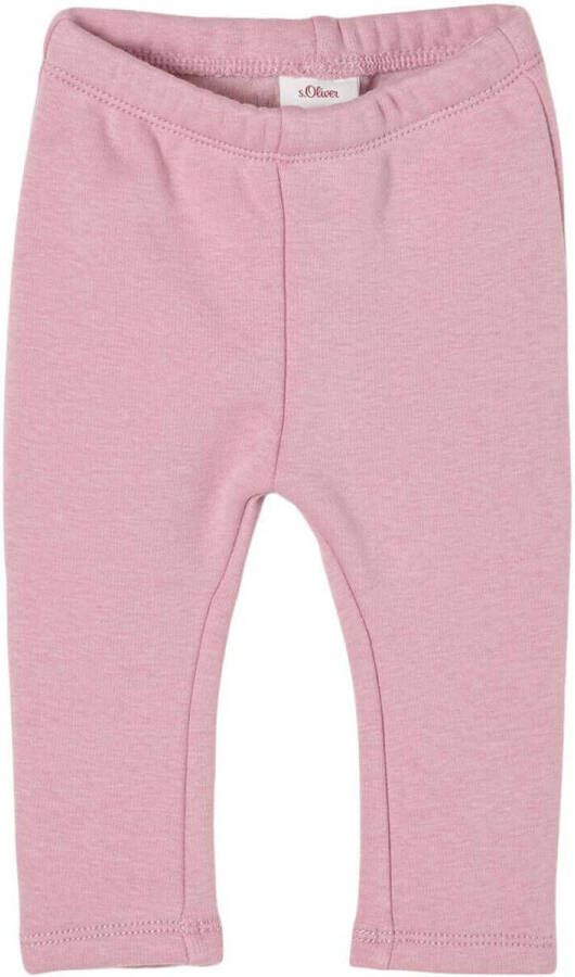 S.Oliver baby gemêleerde legging roze Meisjes Katoen Melée 62
