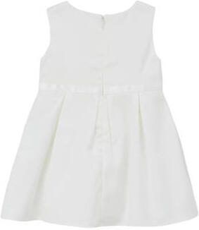 S.Oliver baby A-lijn jurk wit Meisjes Polyester Ronde hals Effen 92