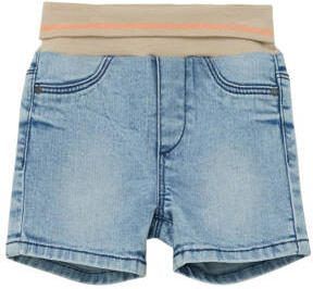 S.Oliver baby denim short lichtblauw Korte broek Jongens Stretchdenim Effen 50 56
