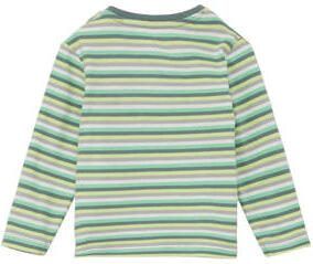 S.Oliver baby gestreepte longsleeve groen blauw wit Jongens Katoen Ronde hals 50 56