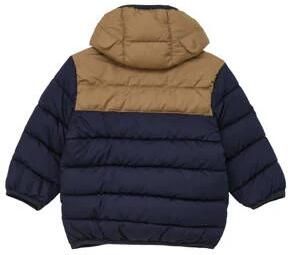 S.Oliver baby gewatteerde zomerjas donkerblauw bruin Jongens Polyester Capuchon 80