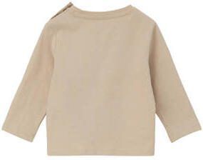 S.Oliver baby longsleeve met printopdruk zand Beige Jongens Katoen Ronde hals 68