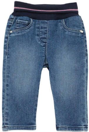 S.Oliver baby regular fit jeans medium blue denim Blauw Meisjes Stretchdenim