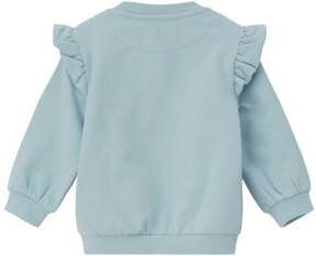 S.Oliver baby sweatvest met printopdruk lichtblauw Meisjes Katoen Ronde hals 50 56