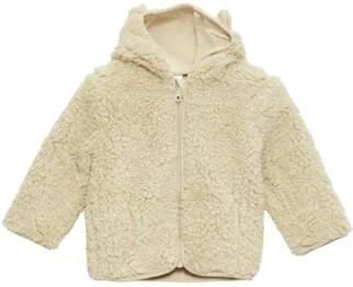 S.Oliver baby teddy tussenjas beige Meisjes Polyester Capuchon Effen
