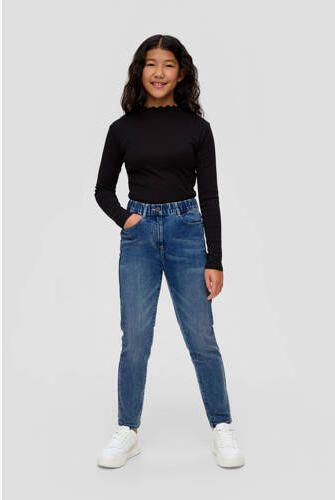 S.Oliver RED LABEL High rise relaxed fit jeans met contrastnaden - Foto 2