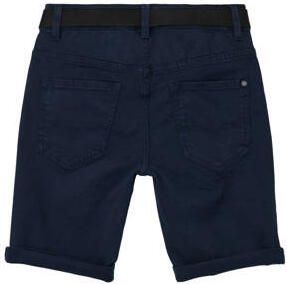 S.Oliver bermuda donkerblauw Korte broek Jongens Katoen Effen 146 - Foto 3