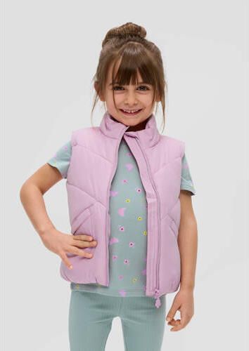 S.Oliver bodywarmer roze Meisjes Polyester Opstaande kraag Effen 104 - Foto 2