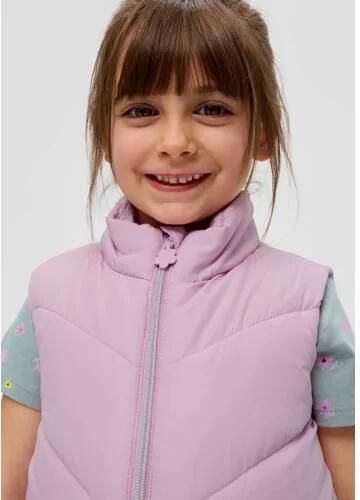 S.Oliver bodywarmer roze Meisjes Polyester Opstaande kraag Effen 104