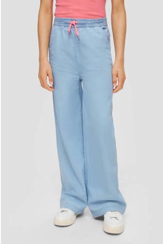 S.Oliver broek blauw Meisjes Katoen Effen 140 | Broek van - Foto 2