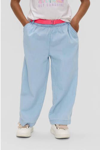 S.Oliver broek light blue denim Blauw Meisjes Katoen Effen 104