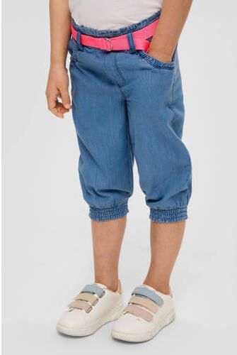 S.Oliver broek medium blue denim Blauw Meisjes Katoen Effen 116 - Foto 2