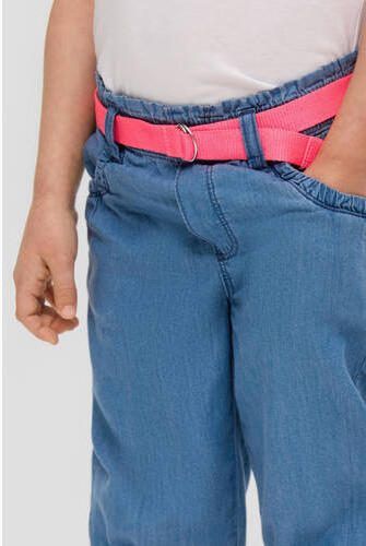 S.Oliver broek medium blue denim Blauw Meisjes Katoen Effen 116 - Foto 3
