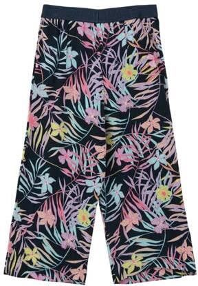 S.Oliver broek met all over print donkerblauw Meisjes Viscose All over print 110 - Foto 2