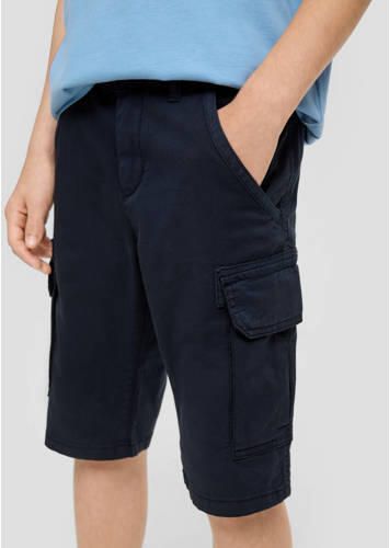 S.Oliver cargo short donkerblauw Korte broek Jongens Stretchkatoen Effen 134 - Foto 2