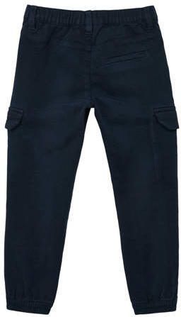 S.Oliver cargobroek marine Blauw Jongens Stretchkatoen Effen 116 - Foto 3