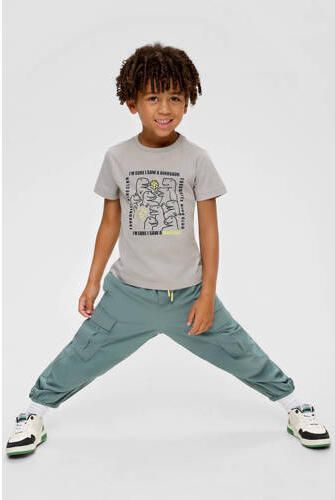 S.Oliver cargobroek petrol Blauw Jongens Polyester Effen 104 - Foto 2