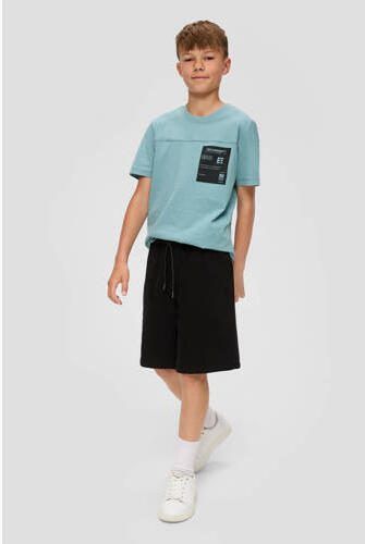 S.Oliver casual short zwart Korte broek Jongens Katoen Effen 140 - Foto 3