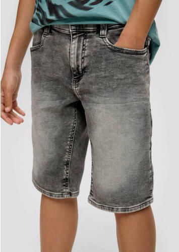 S.Oliver denim short grey denim Korte broek Grijs Jongens Stretchdenim 134 - Foto 2