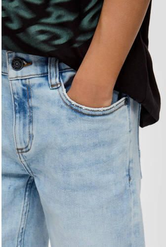 S.Oliver denim short light blue denim Korte broek Blauw Jongens Stretchdenim 146