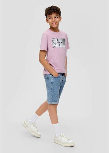 S.Oliver denim short light denim Korte broek Blauw Jongens Stretchdenim 146 - Foto 2