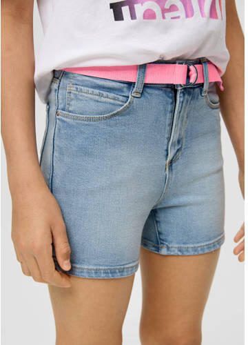 S.Oliver denim short medium blue denim Korte broek Blauw Meisjes Stretchdenim 134 - Foto 2