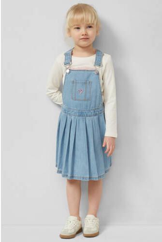 S.Oliver denim spijkerjurk light blue denim Blauw Effen - Foto 4