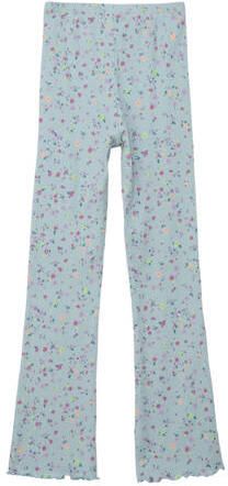 S.Oliver gebloemde legging lichtblauw Meisjes Katoen Bloemen 134 140 - Foto 3