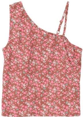 S.Oliver gebloemde one shoulder top rood Bloemen 158 164 - Foto 1