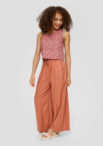 S.Oliver gebloemde one shoulder top rood Bloemen 158 164 - Foto 3
