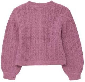 S.Oliver gebreid vest roze Meisjes Polyamide Ronde hals Effen