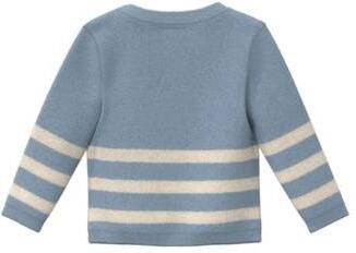 S.Oliver gebreide gestreepte trui lichtblauw beige Jongens Polyester Ronde hals - Foto 3