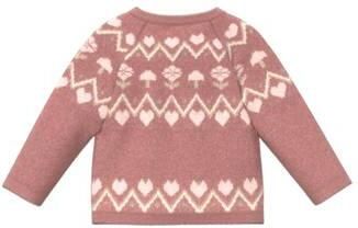 S.Oliver gebreide trui met hartjes roze Meisjes Polyester Ronde hals