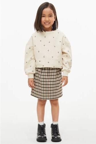 S.Oliver geruite korte rok bruin beige Meisjes Polyester Ruit - Foto 4