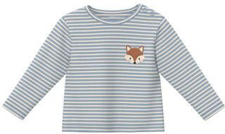 S.Oliver gestreepte longsleeve blauw Meisjes Stretchkatoen Ronde hals