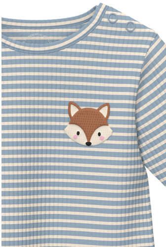 S.Oliver gestreepte longsleeve blauw Meisjes Stretchkatoen Ronde hals - Foto 2