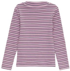 S.Oliver gestreepte longsleeve paars Meisjes Stretchkatoen Ronde hals Streep 128 134